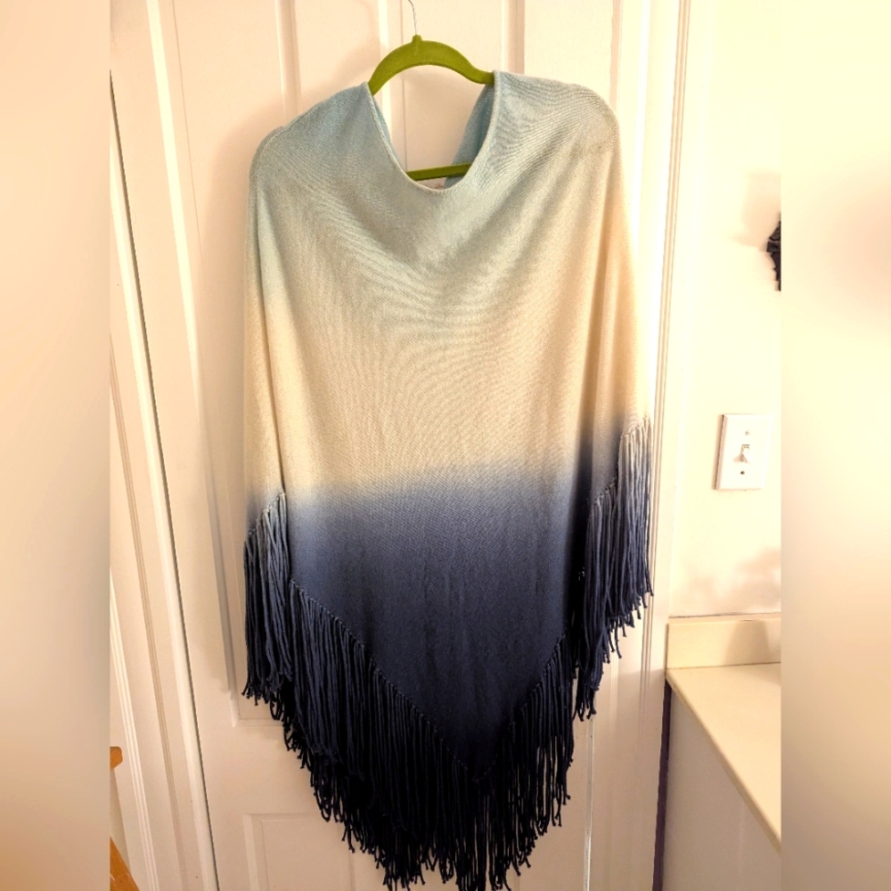 Cashmere Fringe Ruana from Minnie Rose NEW